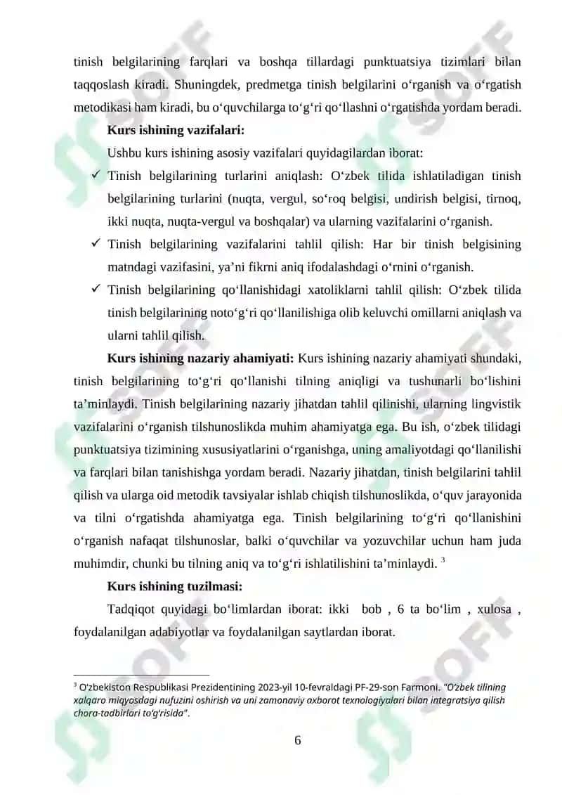 Tinish belgilari turlari va vazifalari 6