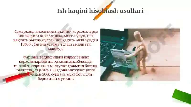 Ish Haqi Fondini Shakllantirish va Mehnatiga Haq To'lash 7