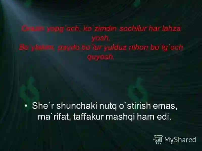 Alisher Navoiyning Hayoti 7