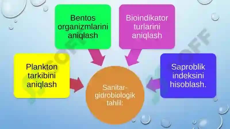 chiqindi suvlarini sanitar-bakteriologik va sanitar-gidrobiologik tahlil o’tkazish tartibi va natija 7