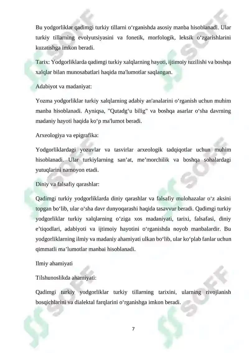 Akademik litseylarda qadimgi turkiy yodgorliklami o'rganish usullari 7