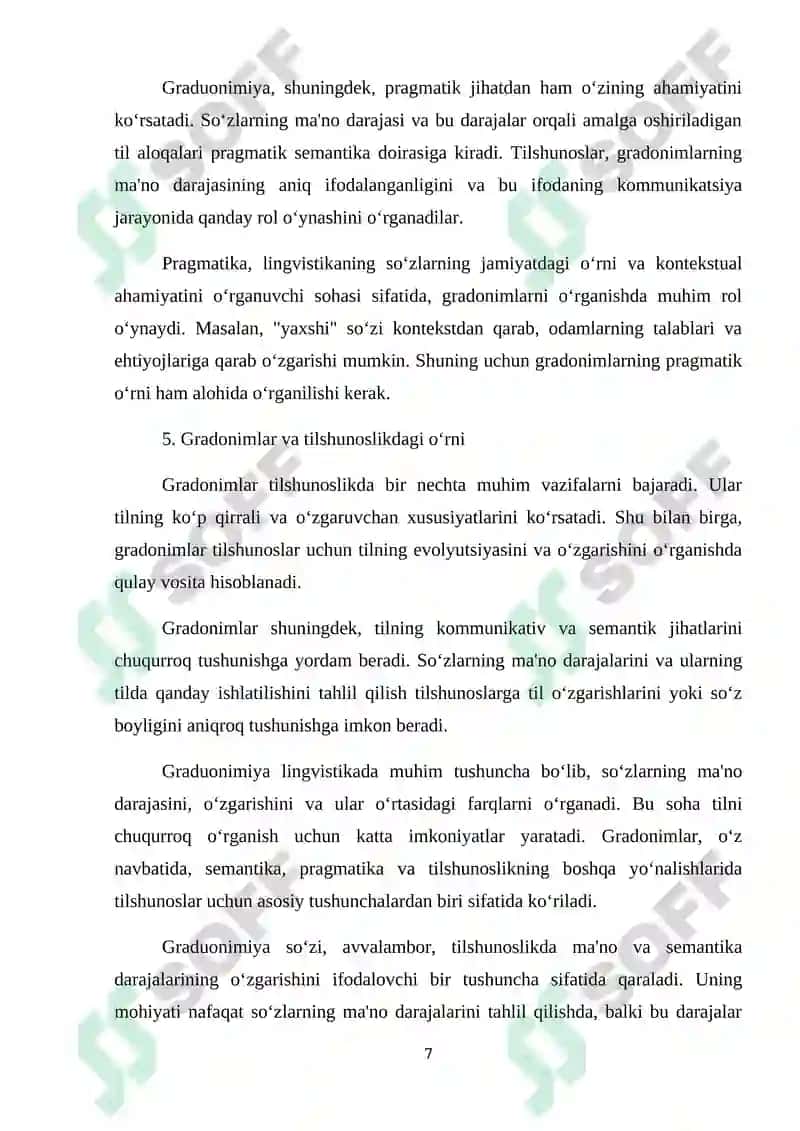 o‘zbek tilshunosligida graduonimiya hodisasining ilmiy tadqiqi 7