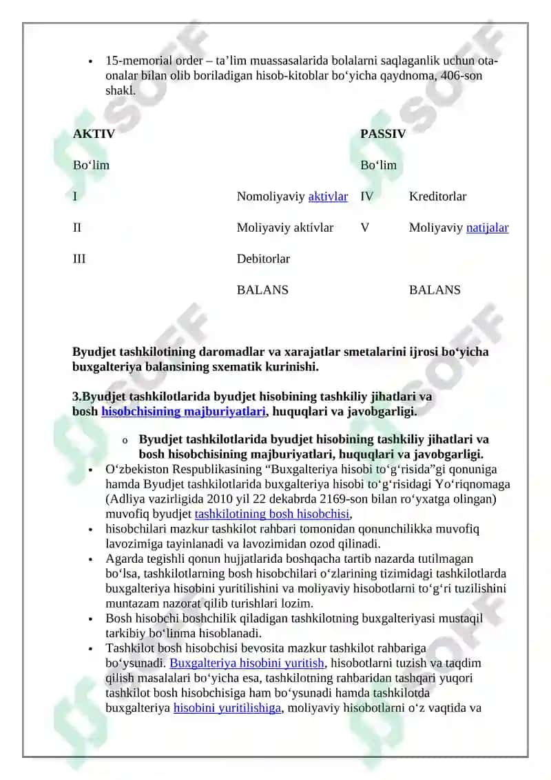 Byudjet Tashkilotlarida Byudjet Hisobini Tashkil Etish 7