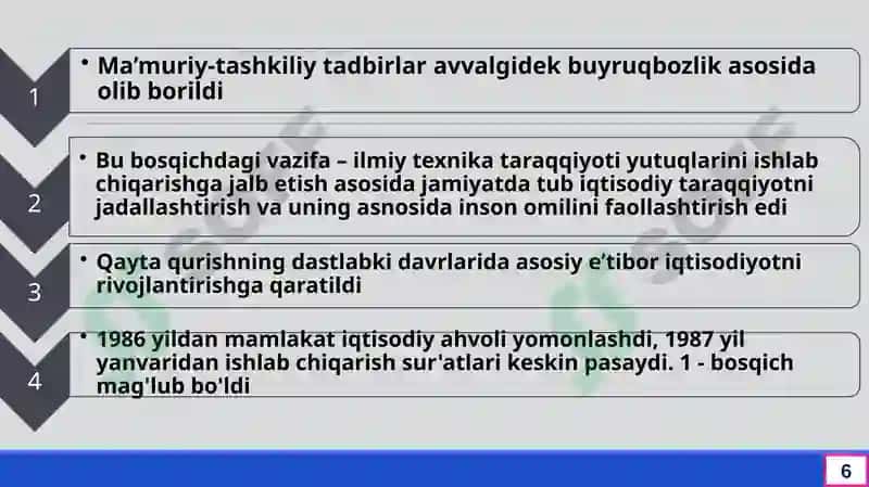 Mustaqillikka erishisharafasida O’zbekistondagi ijtimoiy-siyosiy jarayonlar 7