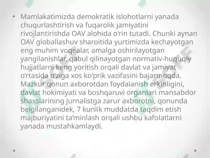 Elektron va bosma ommaviy axborot vositalari o’rtasida raqobat 7