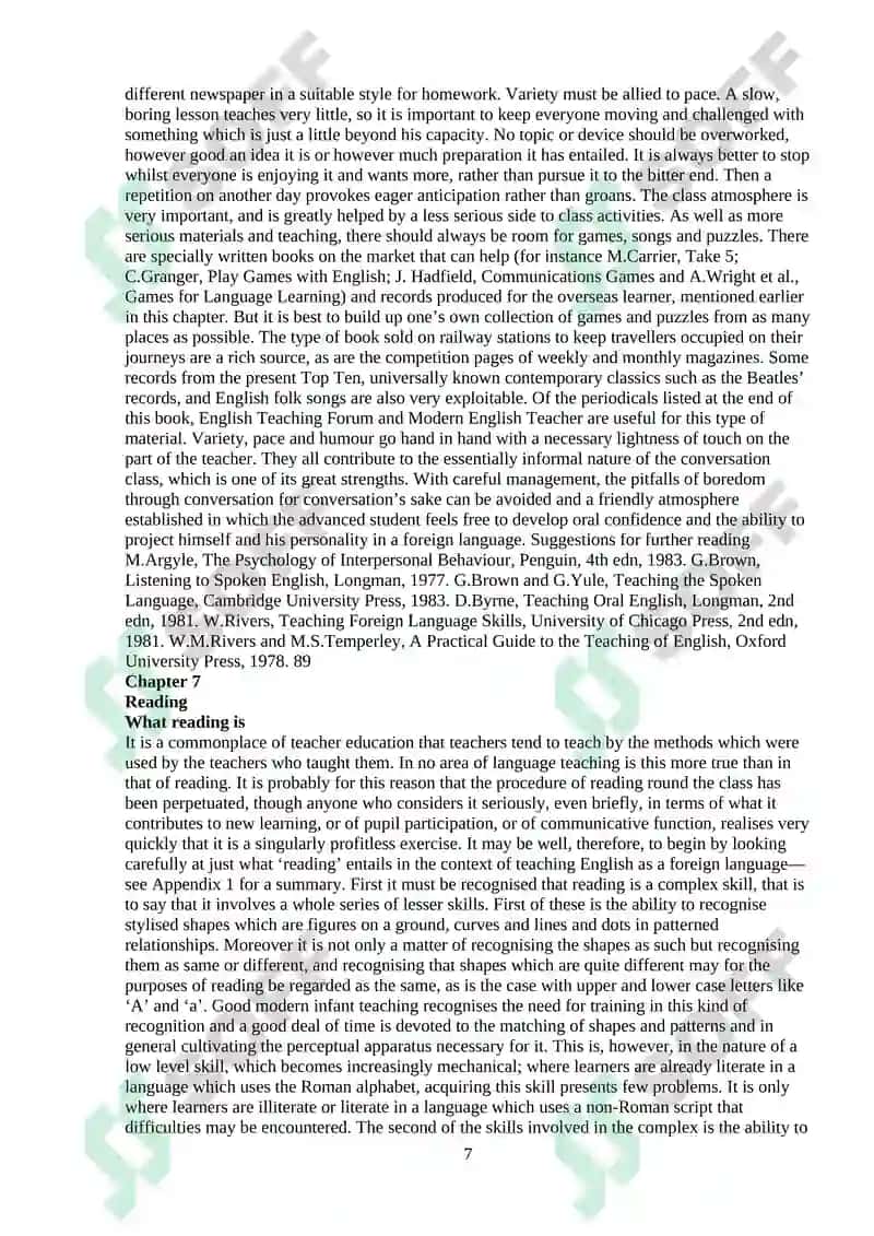COURSE PAPER The importance of guided oral workin FLT 7