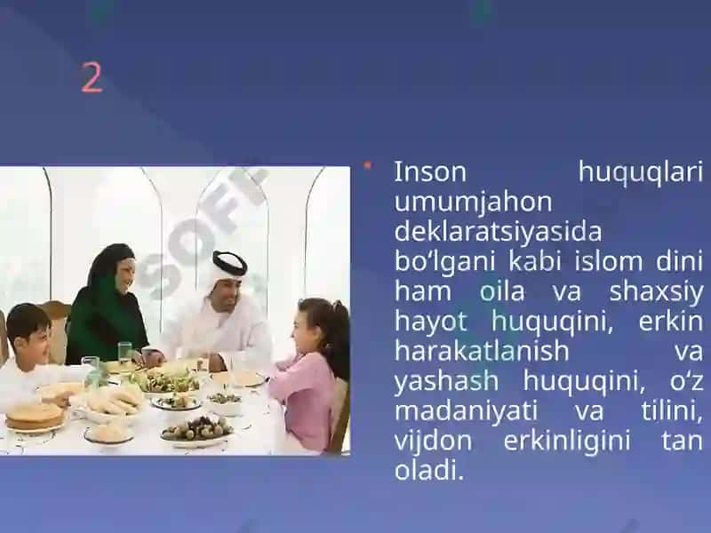 Islomda inson huquqlari himoyasi ijtimoiy tenglik adolat va tolerantlik 7
