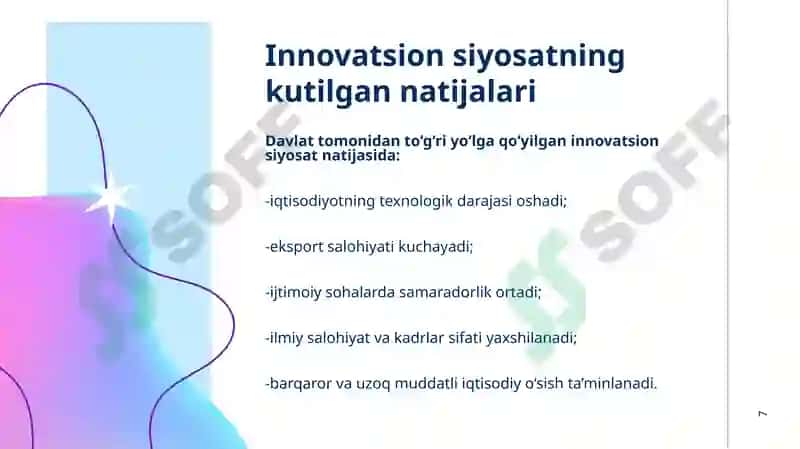 Milliy innovatsion tizimlar rivojlanishining xorijiy tajribalari 7