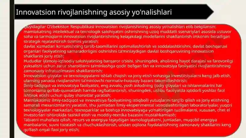 Innovatsion Rivojlanish Modellari 7