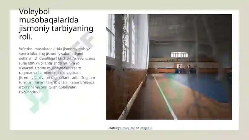 Voleybol musobaqalarining ahamiyati 7