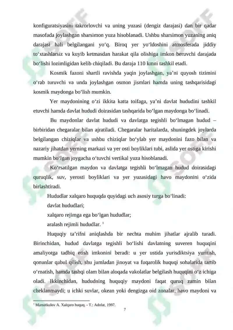 Xalqaro huquqda hudud 7