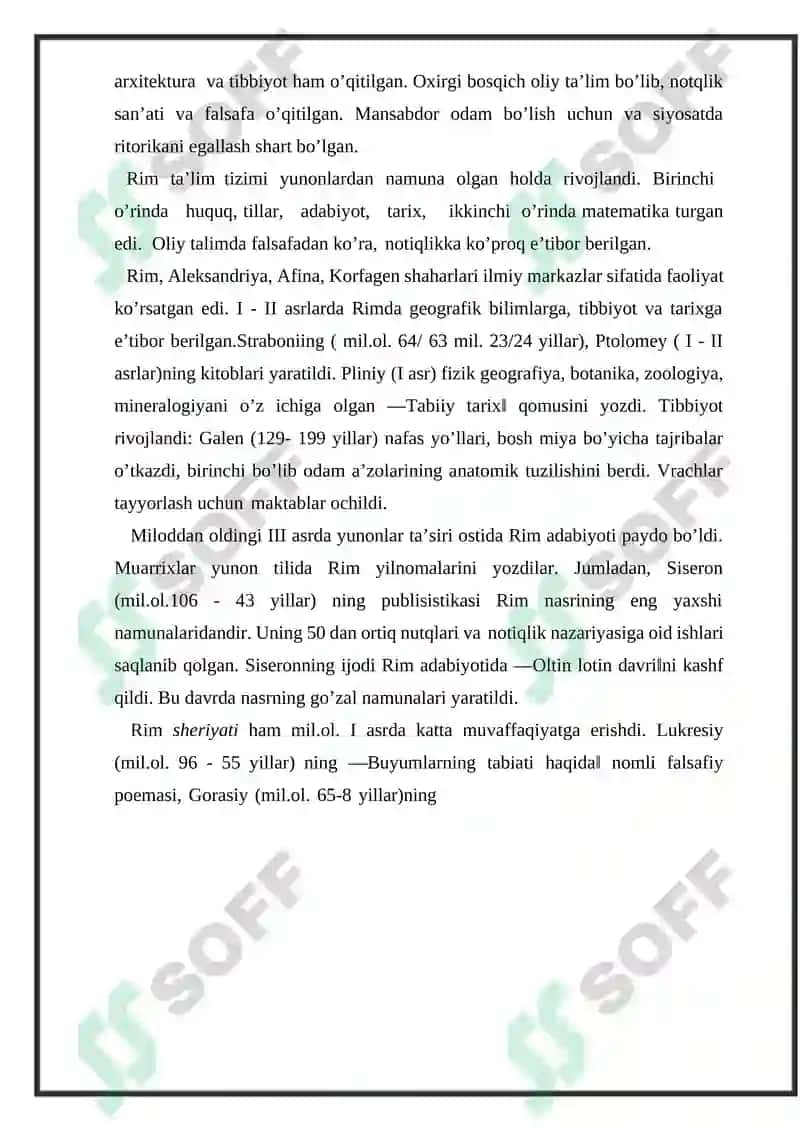 Referat on Qadimgi Yunon va Rim siyosiy tuzumining shakllanishi 7
