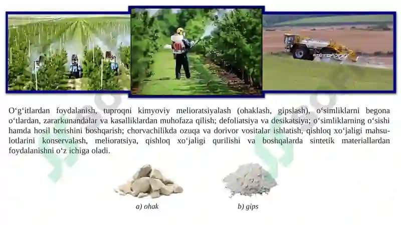 Qishloq xo‘jaligi kimyoviy melioratsiya fani predmeti.  Qishloq xo‘jaligi melioratsiyasining turlari 7