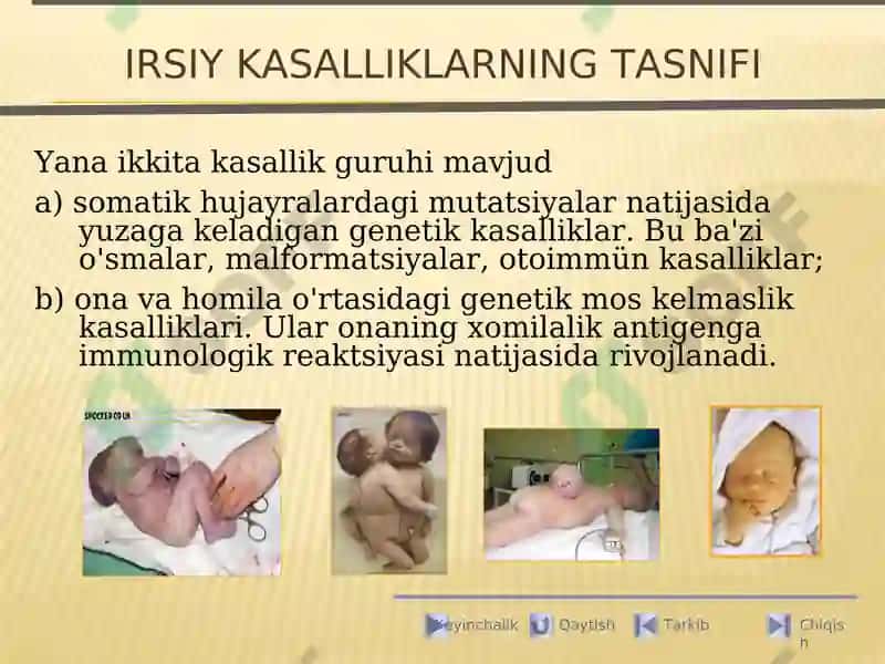 Xromosoma kasalliklari 7