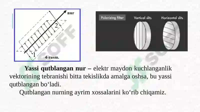 Yorug‘likning qutblanishi 7