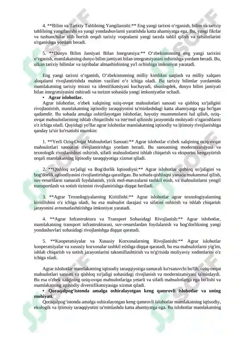 Tarixiy madaniyat tarixi fanining fan sifatida tutgan o‘rni 7