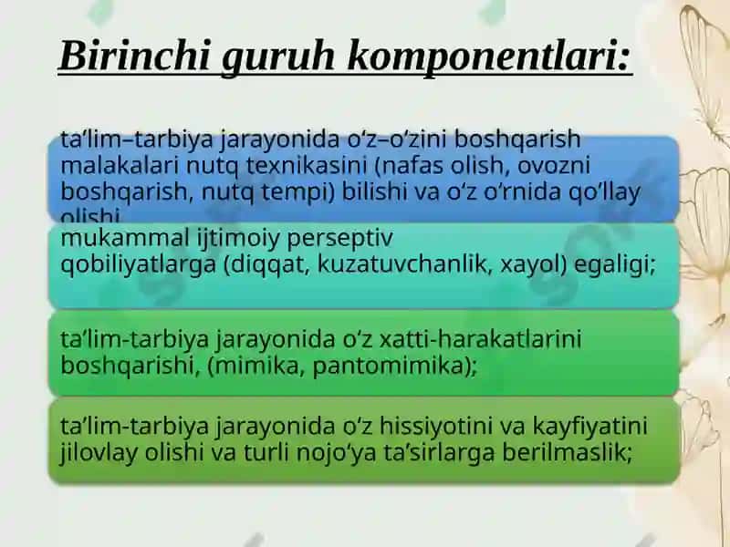 Pedagogik texnikaning asosiy tarkibiy qismlari 7