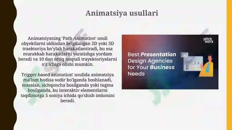 Animatsion taqdimot yaratish 7