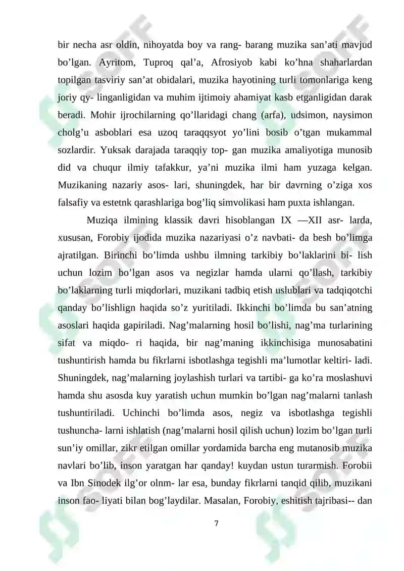 O'zbek xalq musiqiy folklor janirlarining umumiy tasnifi 7