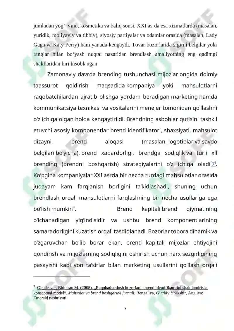 TURIZM SOHASIDA BRENDING KONSEPSIYASI VA UNING TURLARI 7