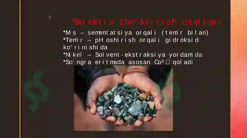 KOBALT METALNI ISHLAB CHIQARISH TEXNOLOGIYASI HAQIDA 7