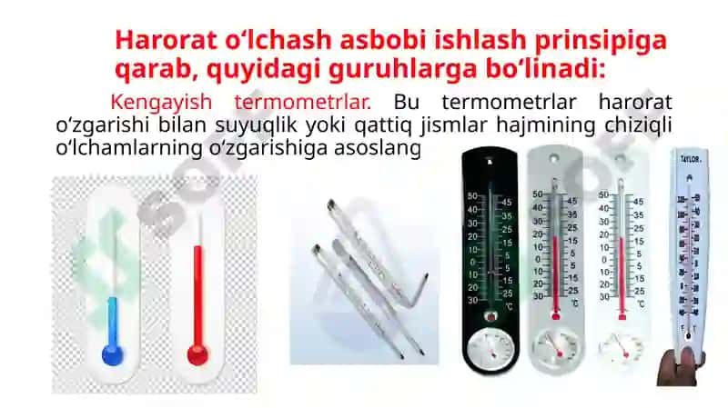 Harorat va bosimni o'lchash 7