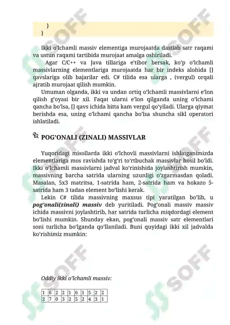 Massivlar 7
