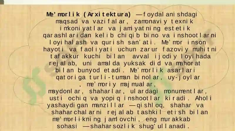 Zamonaviy me’morchilik san’ati 7