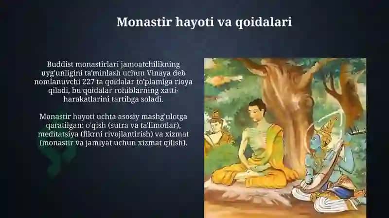 Buddizmda asketizmning tarixiy rivojlanishi 7