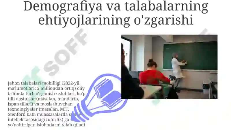 Oliy talimdagi oʻzgarishlarning asosiy yunalishlari 7