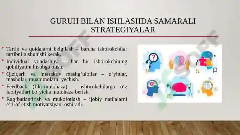 Trenerning guruhda ishlash uslubi 7