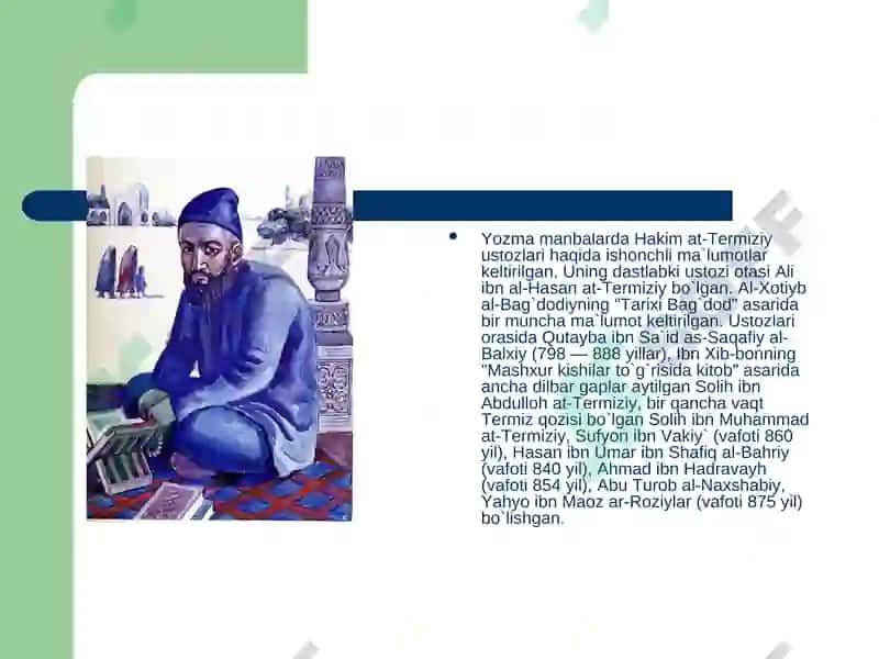 Al-Hakim at-Termiziy hayoti va ijodi 7