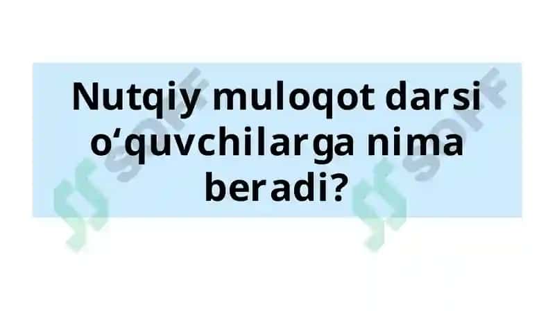 NUTQIY MULOQOT DARSI 7