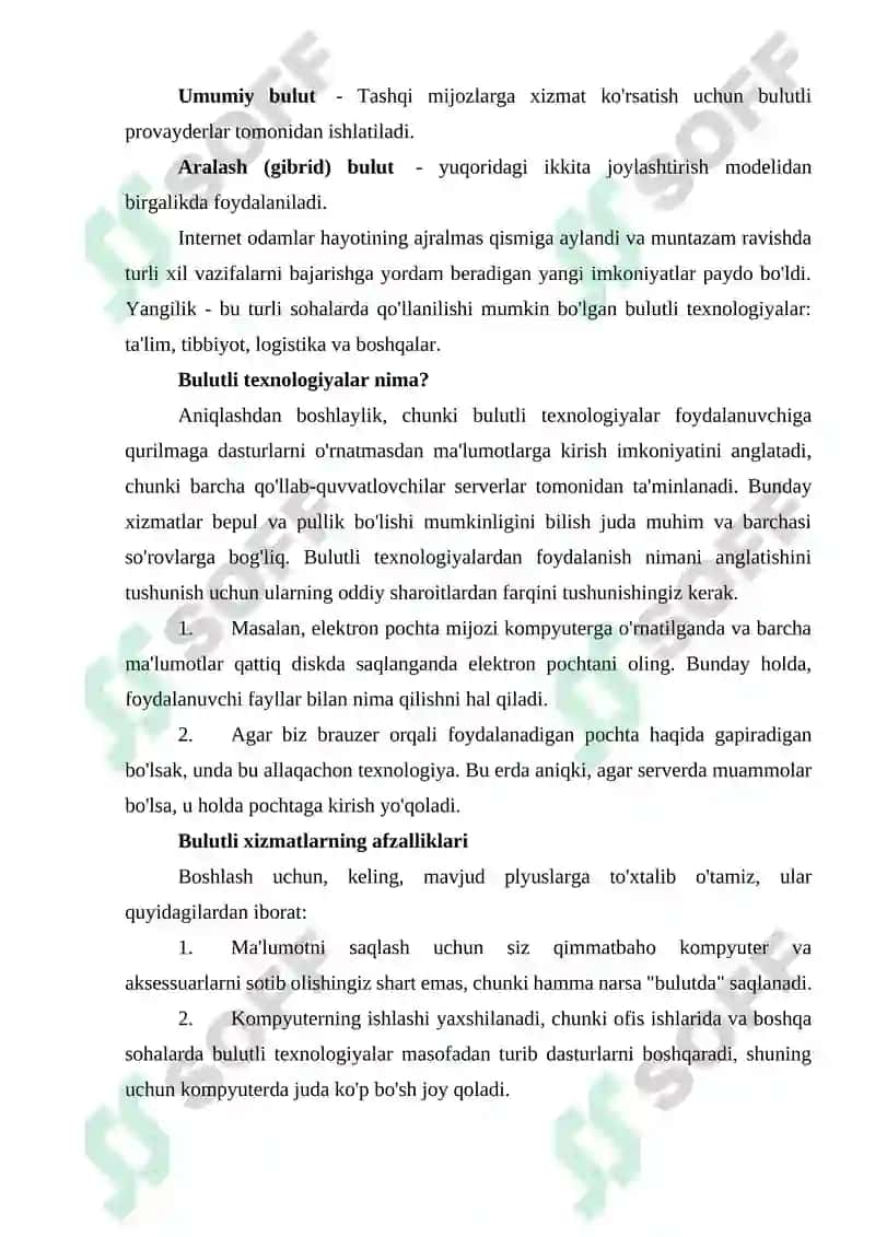 Bulutli texnologiyalar 7