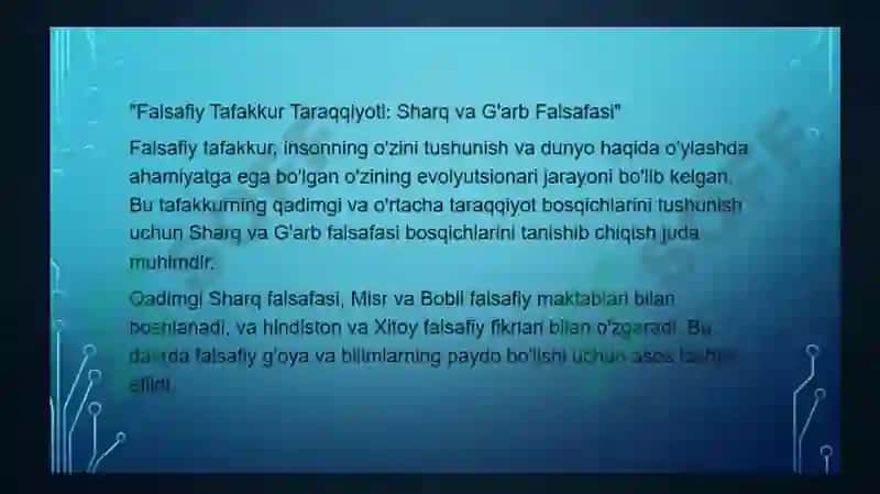 Qadimgi Yunoniston va Rim falsafiy maktablari taʼlimoti 7