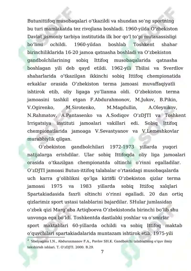 Gandol sportining nazariy asoslari va musobaqa tizimining shakllanishi 7