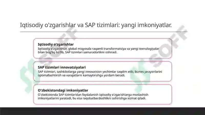 SAP tizimlari va iqtisodiy rivojlanish 7