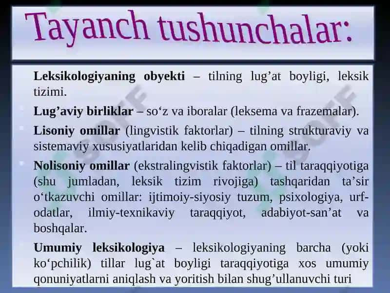 Leksikologiya. Frazeologiya. Leksikografiya 7