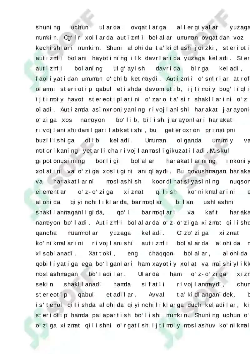 Nutq buzilishiga bo'lgan bolalarda nutq faoliyatining motivatsion va rag'batlantiruvchi darajasining xususiyatlari va ularni ustida ishlash texnologiyalari. 7