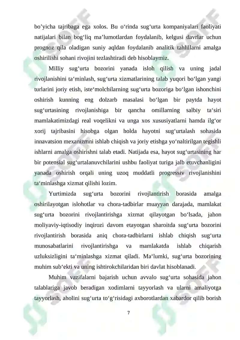 Sug‘urta kompaniyalarida moliyaviy barqarorlikni ta’minlash usullari 7