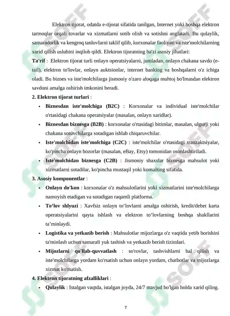 "O‘zbekistonda elektron tijoratni o‘rganishning ahamiyati" 7