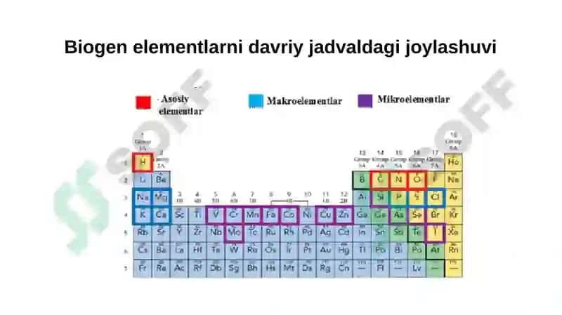 Biogenelementlar va ularning tirik organizmlardagi axamiyati 7