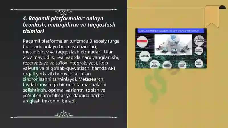 Turizmda innovatsion infratuzilma: texnologiyalar, platformalar, xizmatlar 7