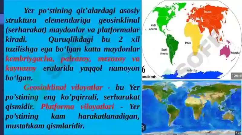 Yer tuzilishi haqida umumiy tushunchalar 7