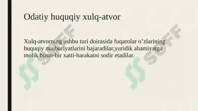 HUQUQIYXULQ-ATVOR HUQUQBUZARLIKVA YURIDIK JAVOBGARLIK 7