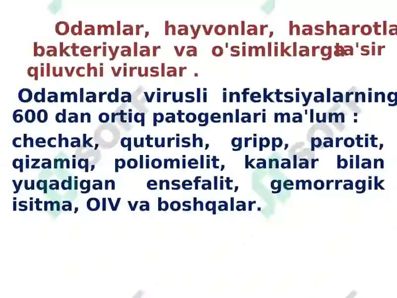 Hayotning hujayraviyasoslari 7