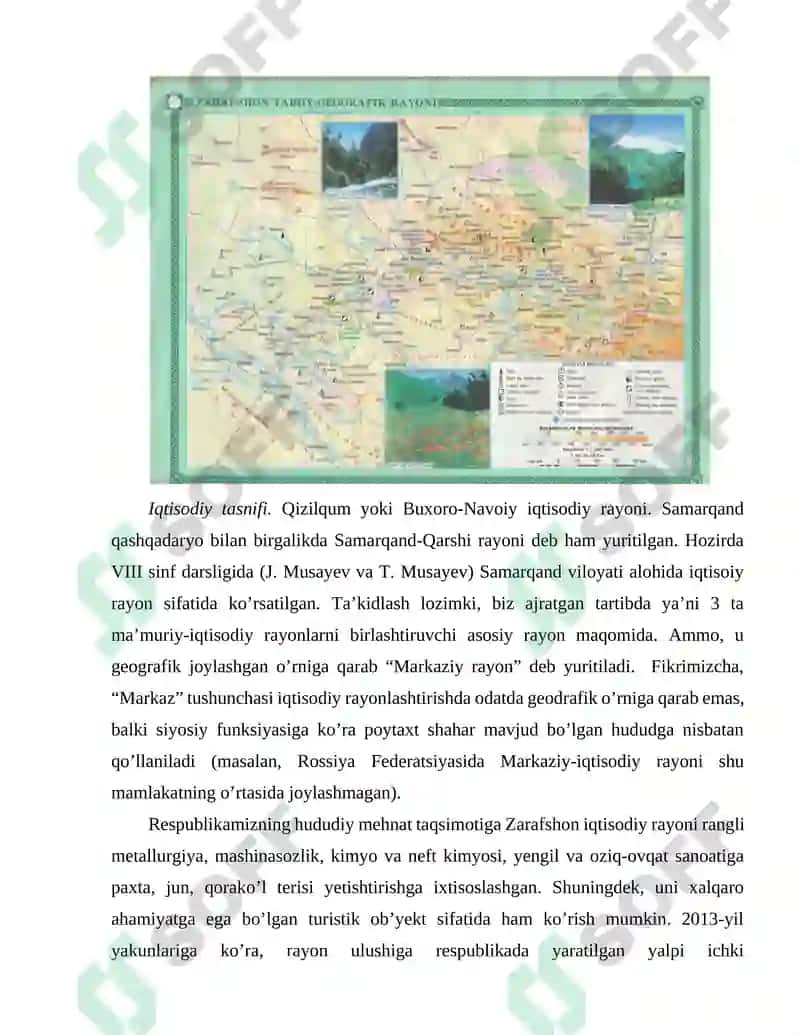 Zarafshon iqtisodiy rayonini iqtisodiy-ijtimoiy muammolari va ularning yechim 7
