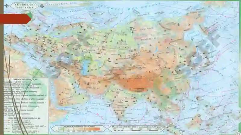 Yevrosiyoning geografik o'rni va o'rganilish tarixi 7