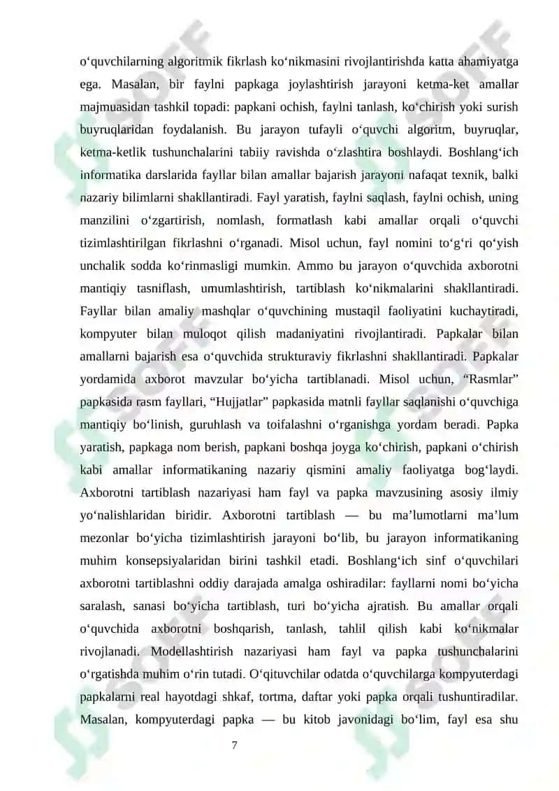 5-sinfda Fayllar va papkalar mavzusida guruhli ish metodikasi 7