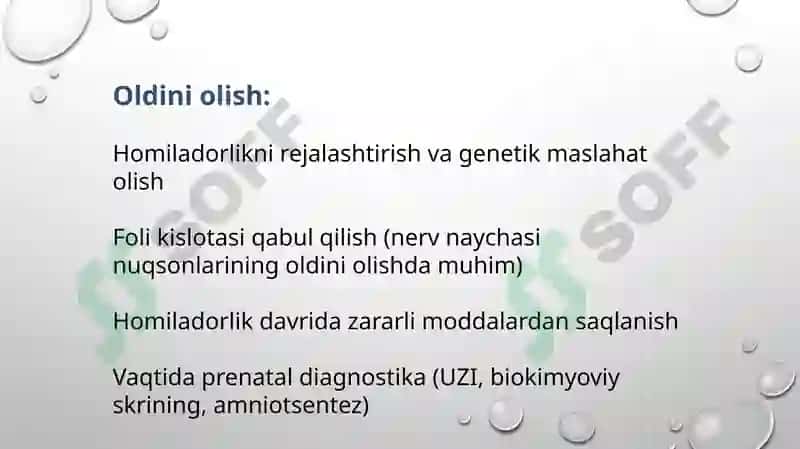 Tug’ma Anomaliyalar. Chala tug’ilganlardagi buzilishlar 7